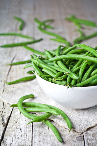 green string beans in a bowl