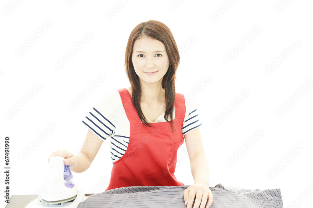 笑顔の女性