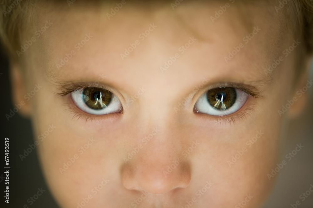Eyes close-up little boy Eyes close-up little boy
