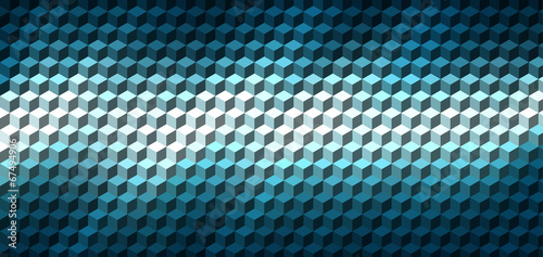 Abstract cube geometric bac...
