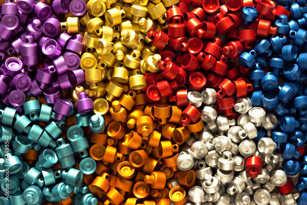 Variety of colours in electroplate, Variety of colours in electroplate,