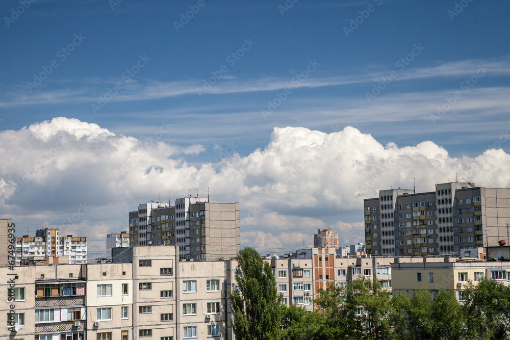 Cityline Kyiv from rooftop Cityline Kyiv from rooftop