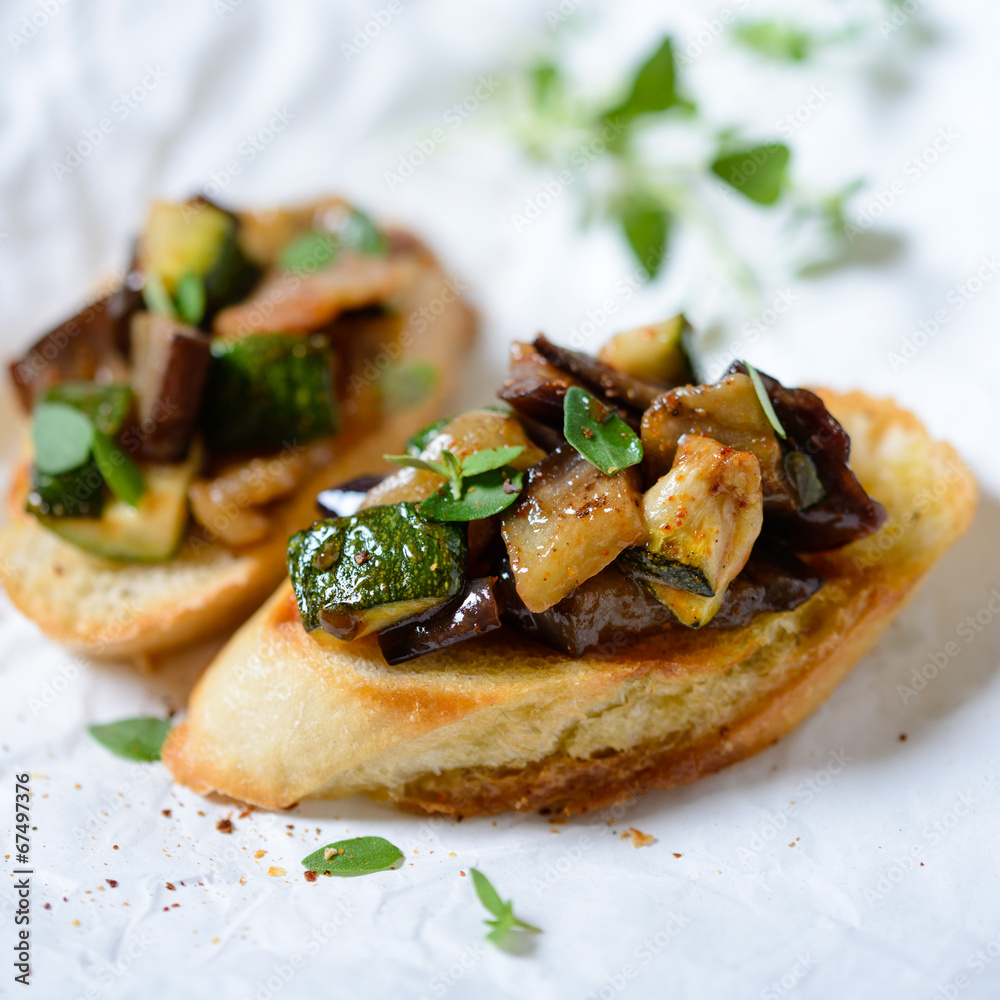 Baguette mit Grillgemüse Baguette mit Grillgemüse