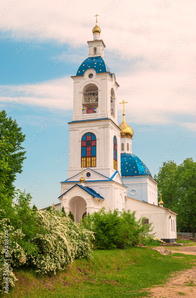 Bell tower of one of the convents in the Yaroslavl region