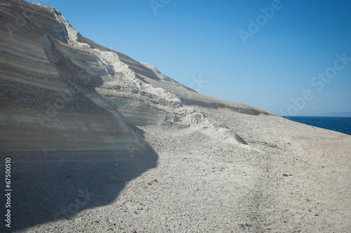 Moonscape beach Sarakiniko, Milos, Greece photo