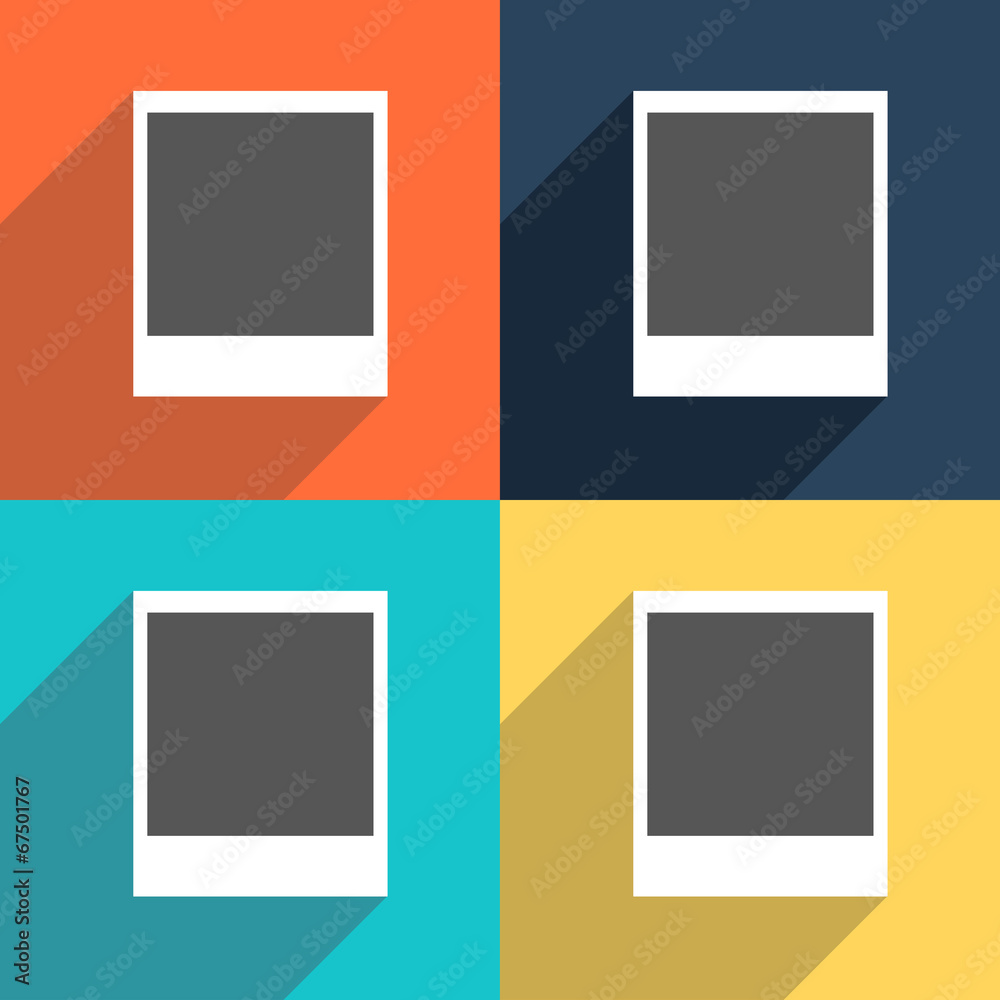 Vector set of photo blanks Vector set of photo blanks