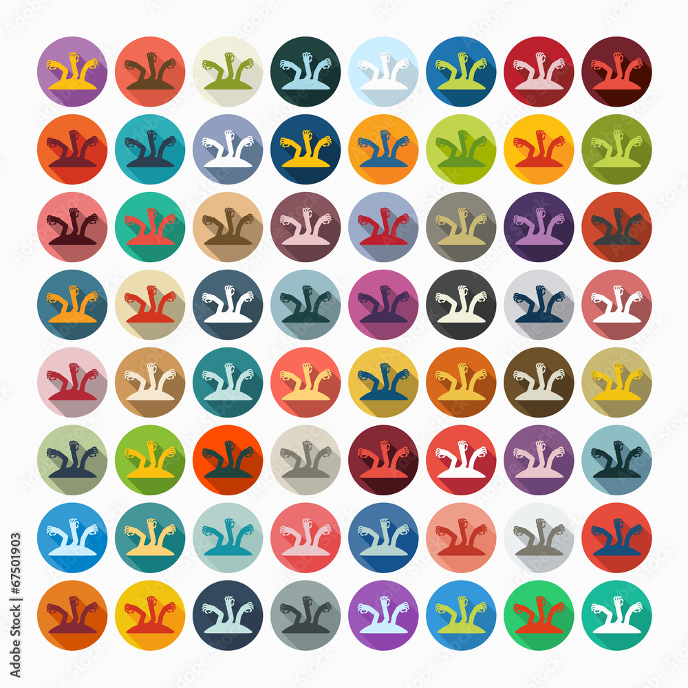Flat design: hand Flat design: hand