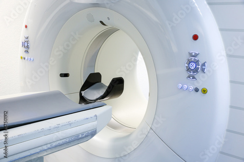 Obraz na płótnie CT (Computed tomography) scanner in hospital laboratory. w salonie