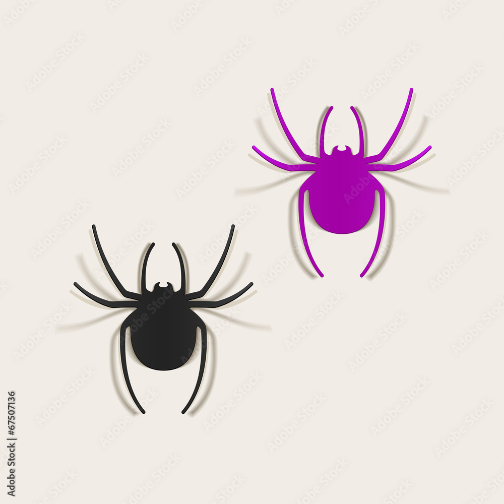 realistic design element: spider realistic design element: spider