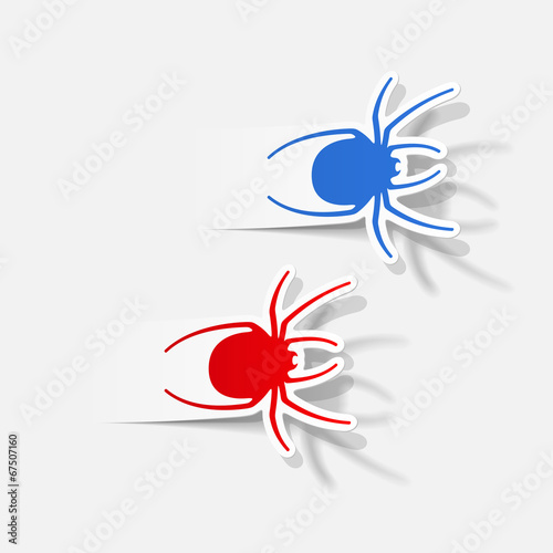 realistic design element: spider