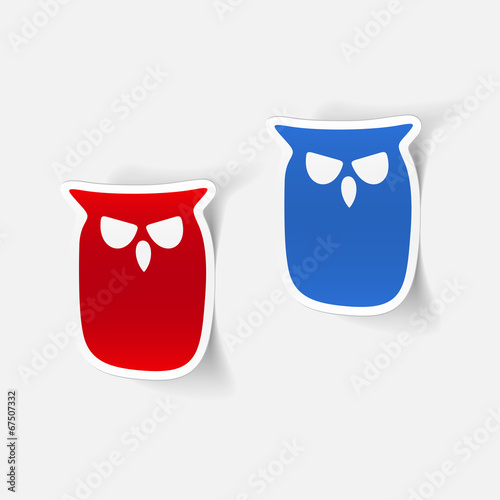 realistic design element: owl