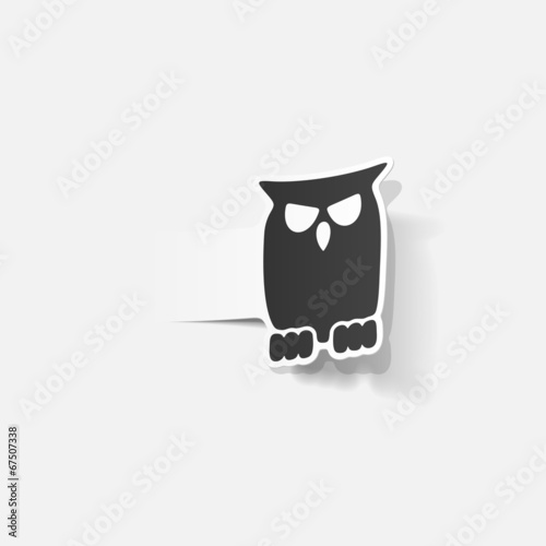 realistic design element: owl