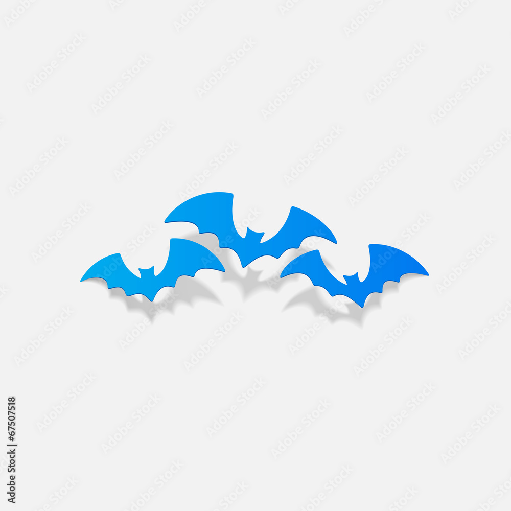 Naklejka premium realistic design element: bat