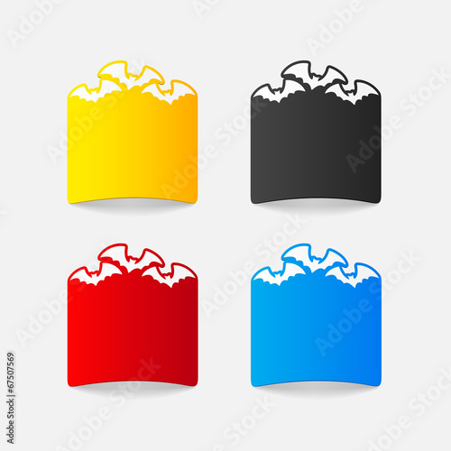 realistic design element: bat