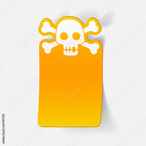 realistic design element: skull