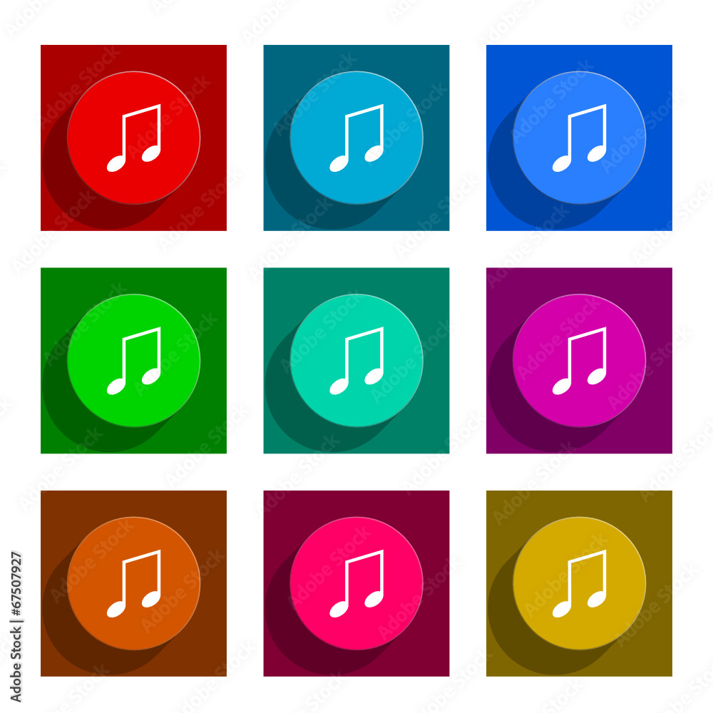 music flat icon vector set music flat icon vector set