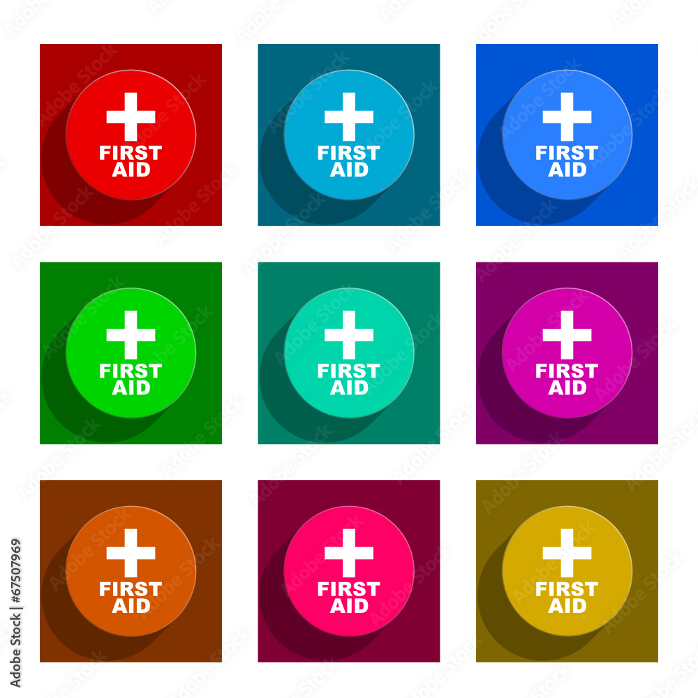 first flat icon vector set first flat icon vector set