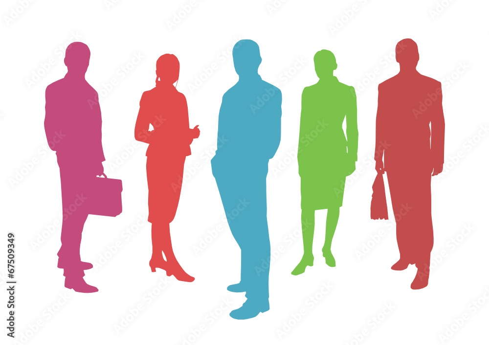 business people vector background
