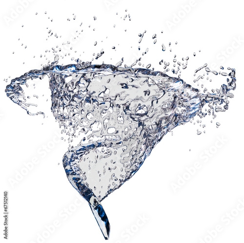 Quadro em tela Water Twirl and Splash