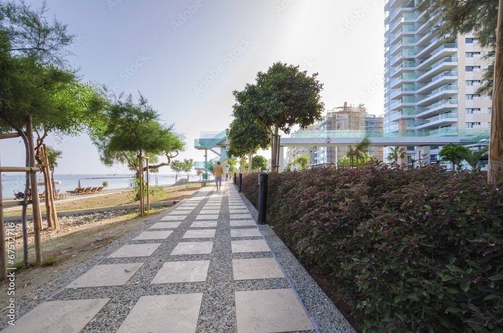 Limassol seafront promenade, Cyprus