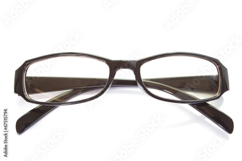 Fashion eyeglass isolated on a white background