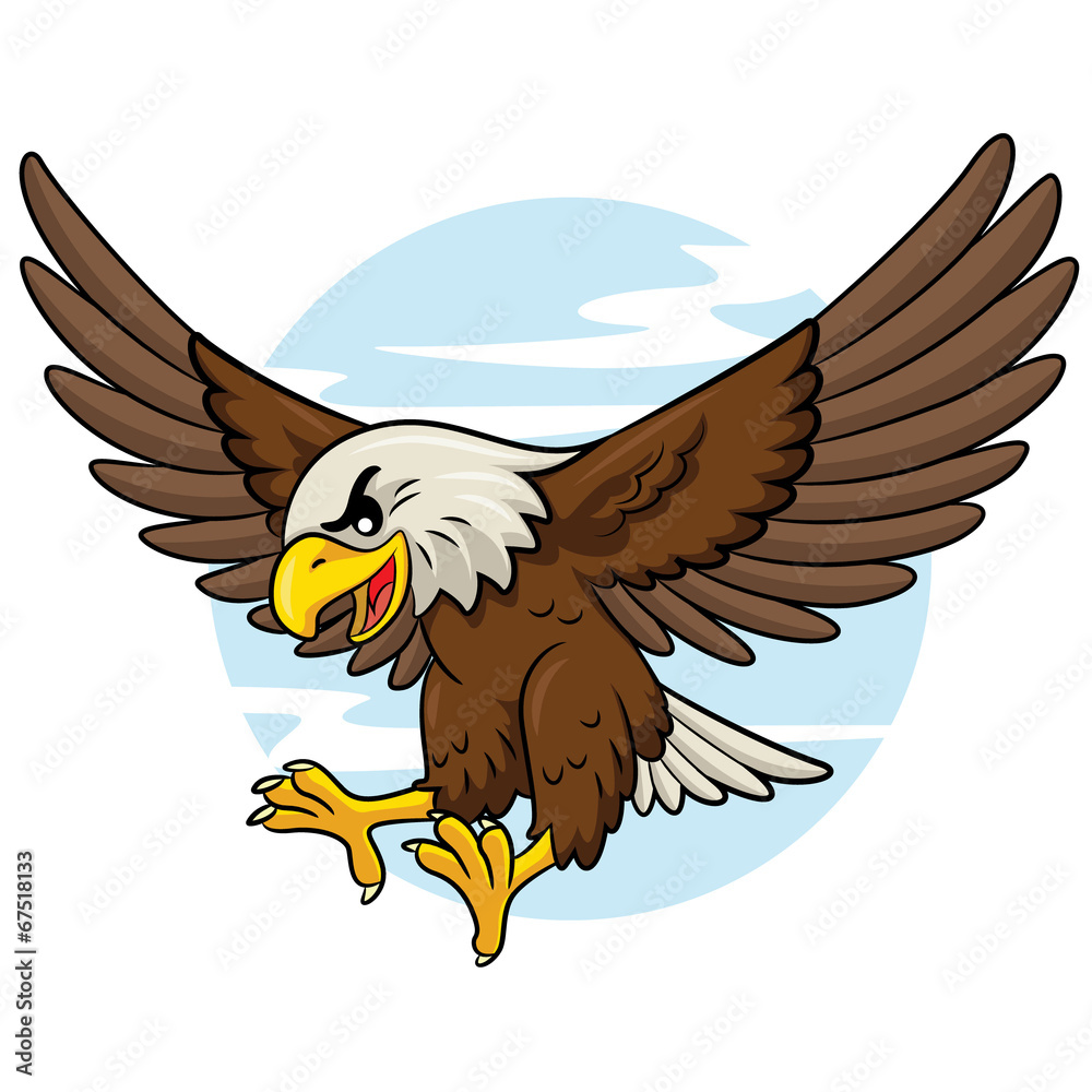 Naklejka premium Eagle Cartoon
