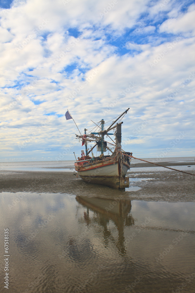 Fishing boat on the beach