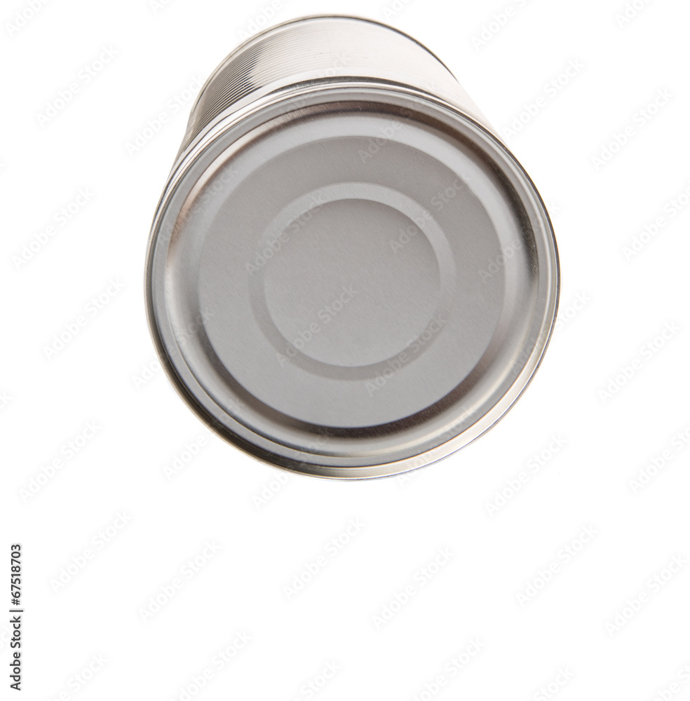 Tin can over white background Tin can over white background