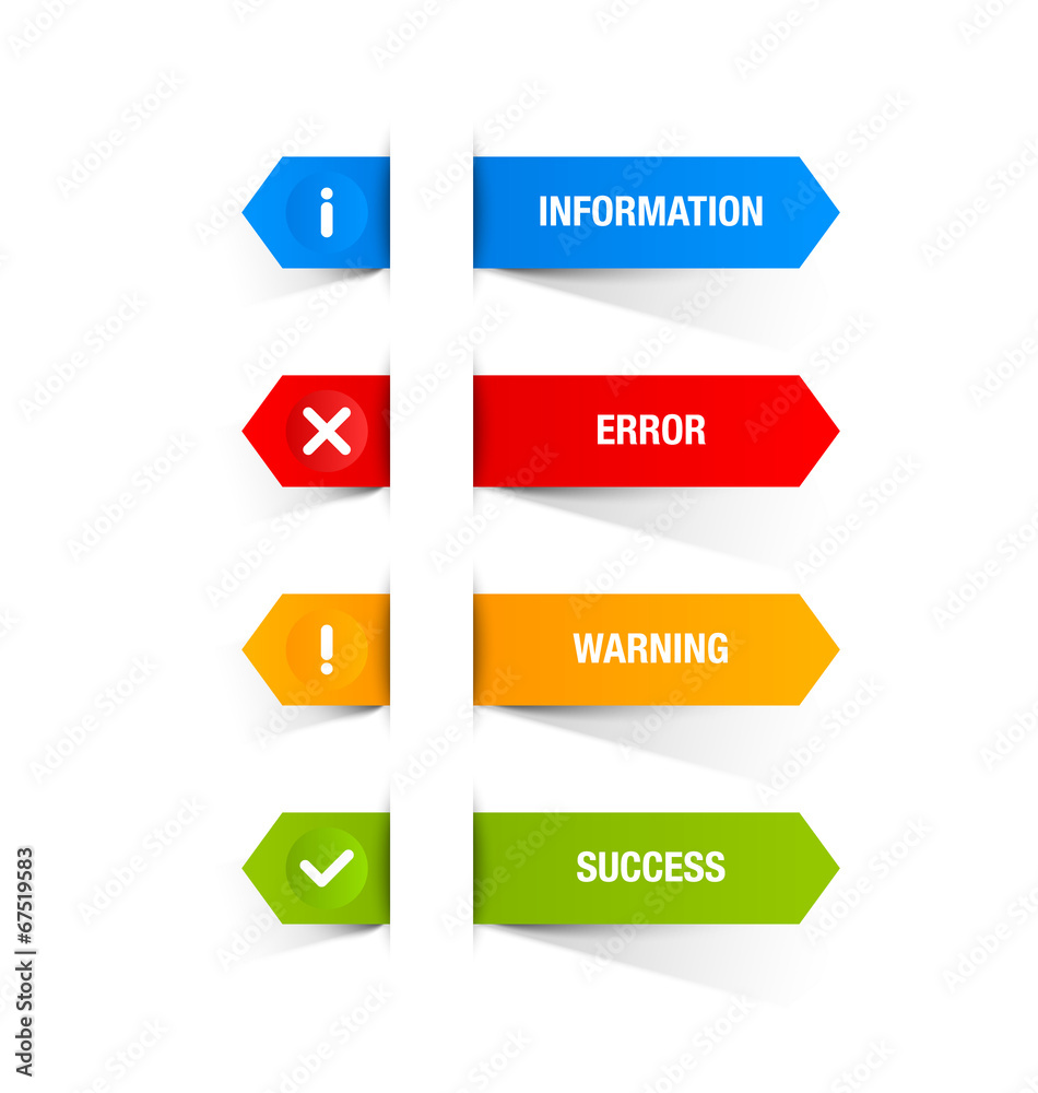 Notification icons and buttons Notification icons and buttons