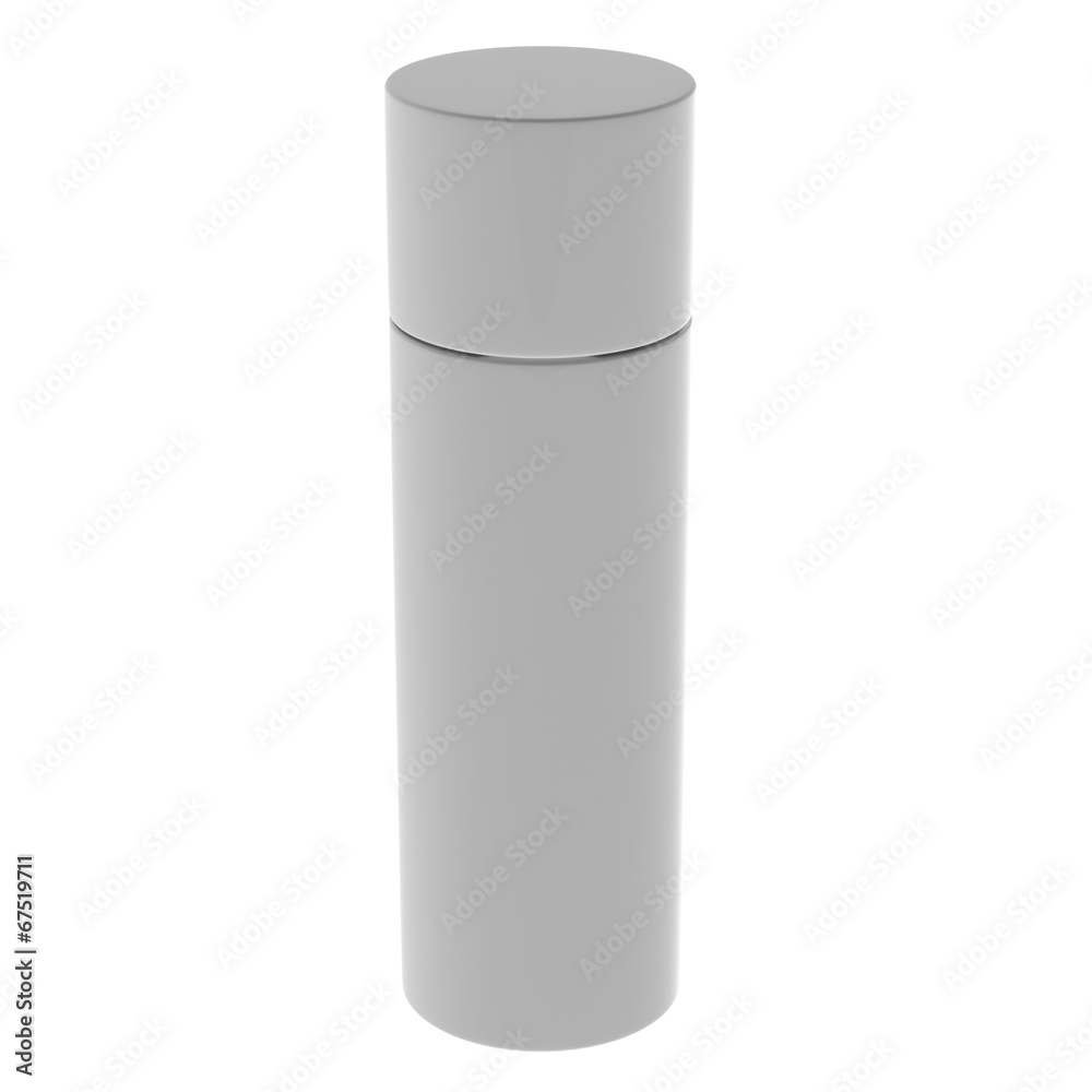White blank can isolated White blank can isolated