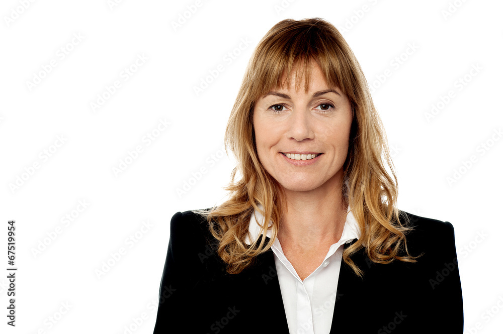 Corporate woman portrait, isolated on white Corporate woman portrait, isolated on white