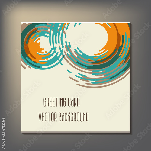 Beautiful abstract invitation card.