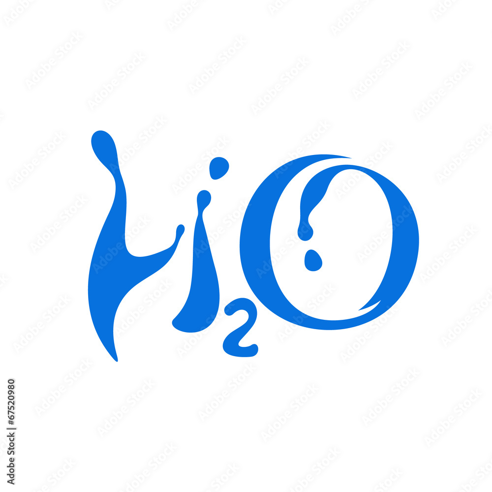 Obraz premium Water formula sign