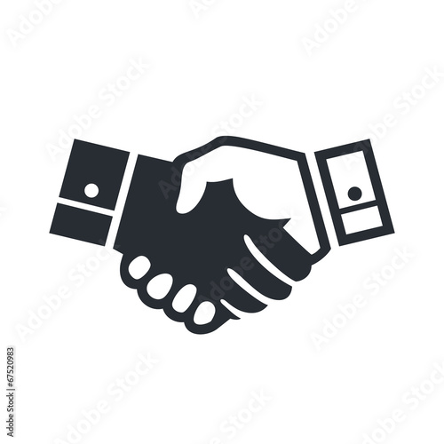 Deal handshake sign