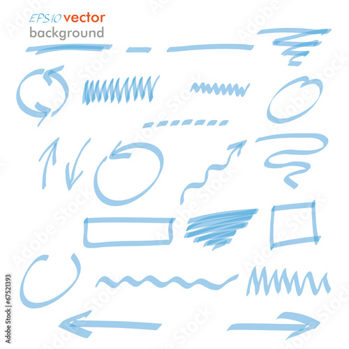 Blue Highlighter Elements