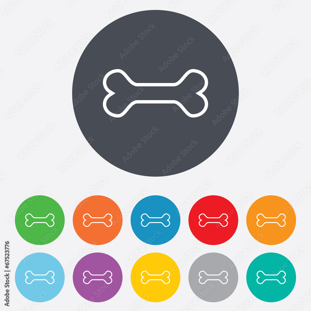 Dog bone sign icon. Pets food symbol. Dog bone sign icon. Pets food symbol.