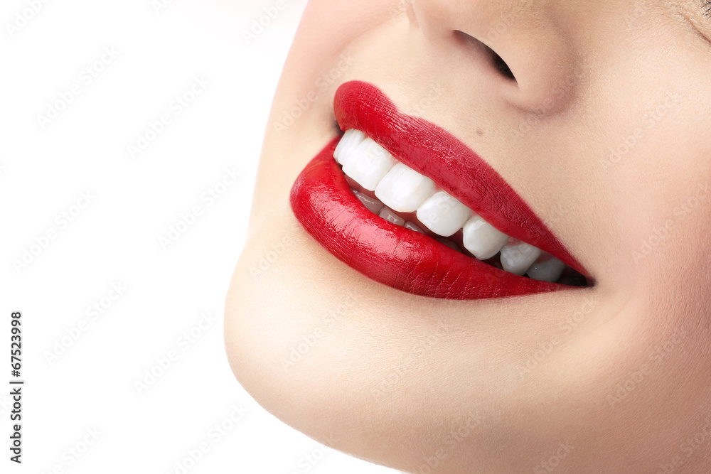Naklejka premium red lipstick