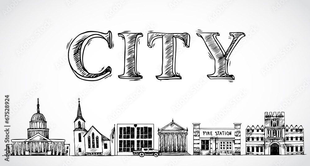 City town background