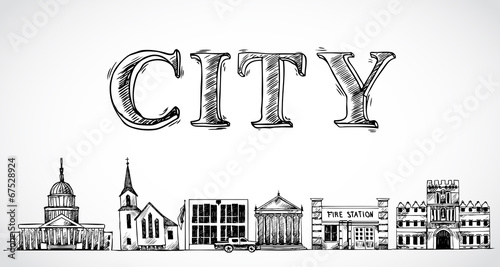 City town background