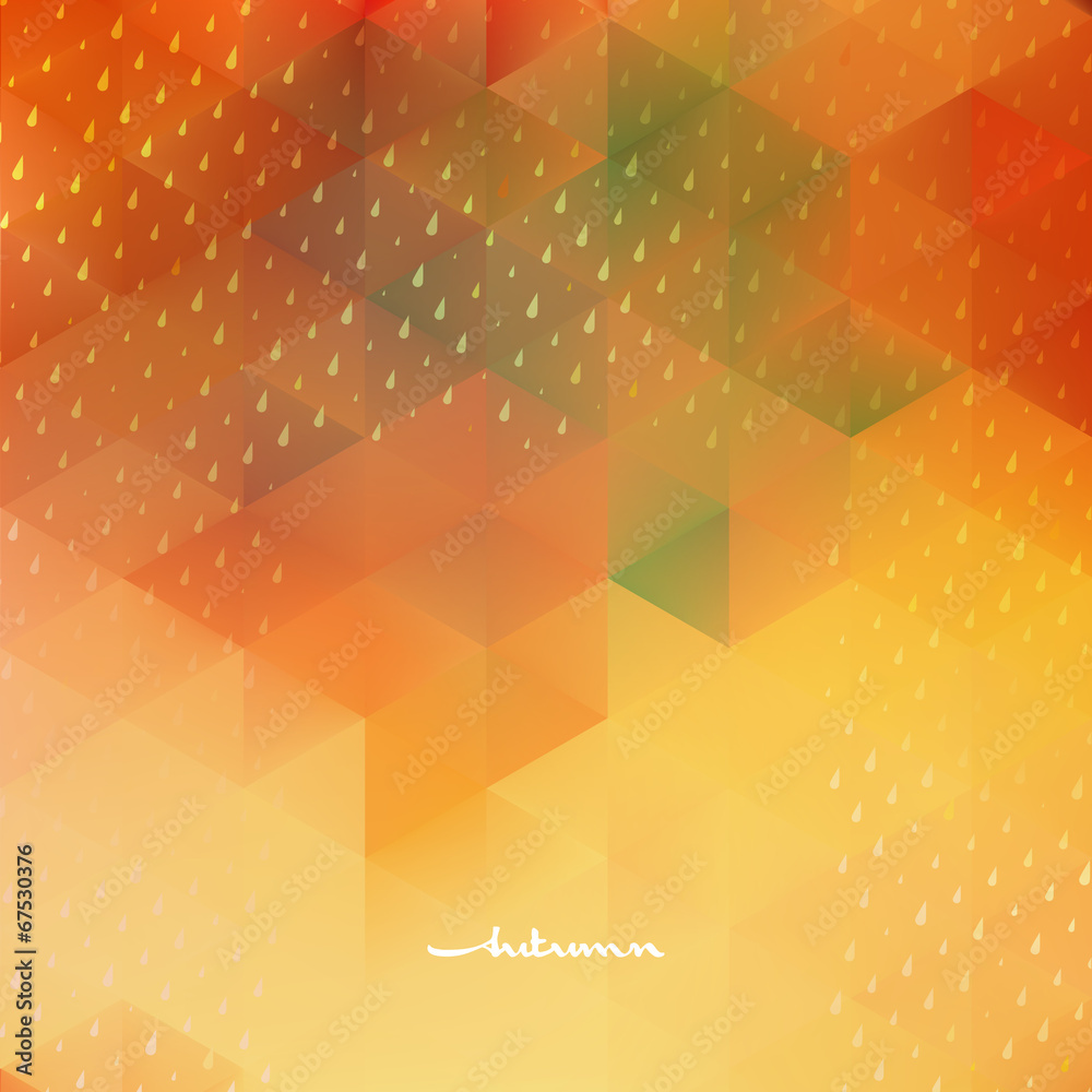Abstract autumnbackground template. EPS 10