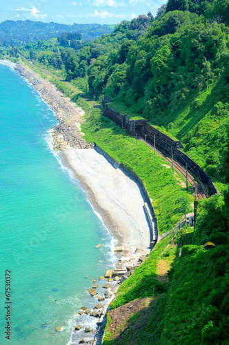 Landscape. The view to the coast