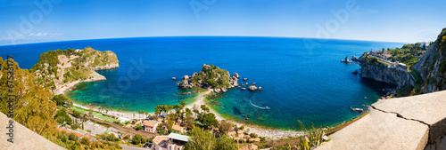 panorama of the beach Isola bella