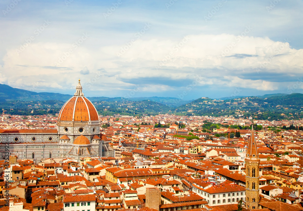 Above view of old Florence