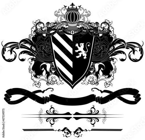 set of ornamental elements