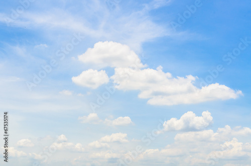 Cloud on blue sky