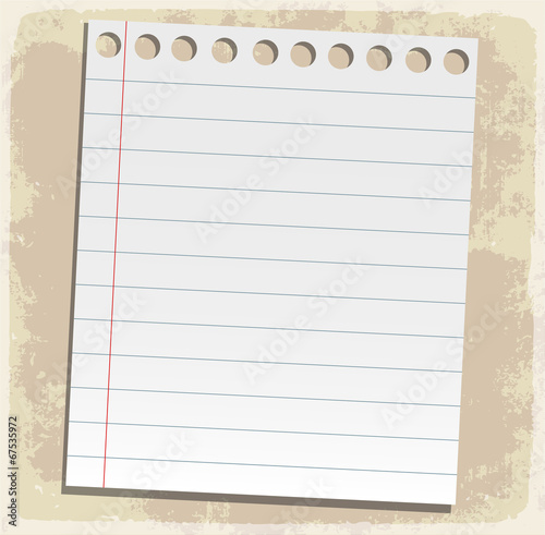 paper sheet note