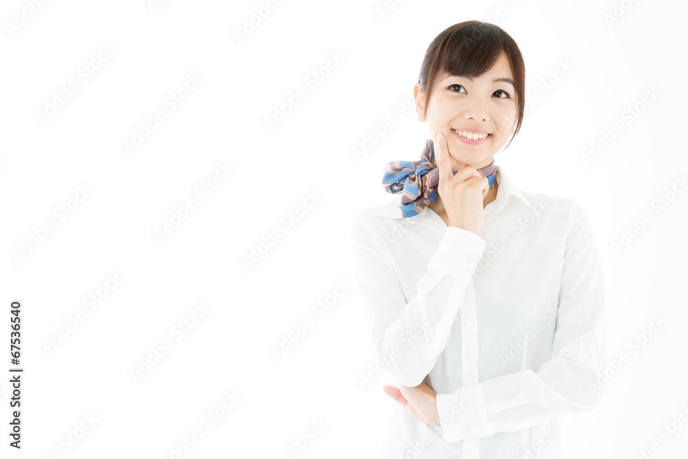 portrait of asian businesswoman on white background portrait of asian businesswoman on white background