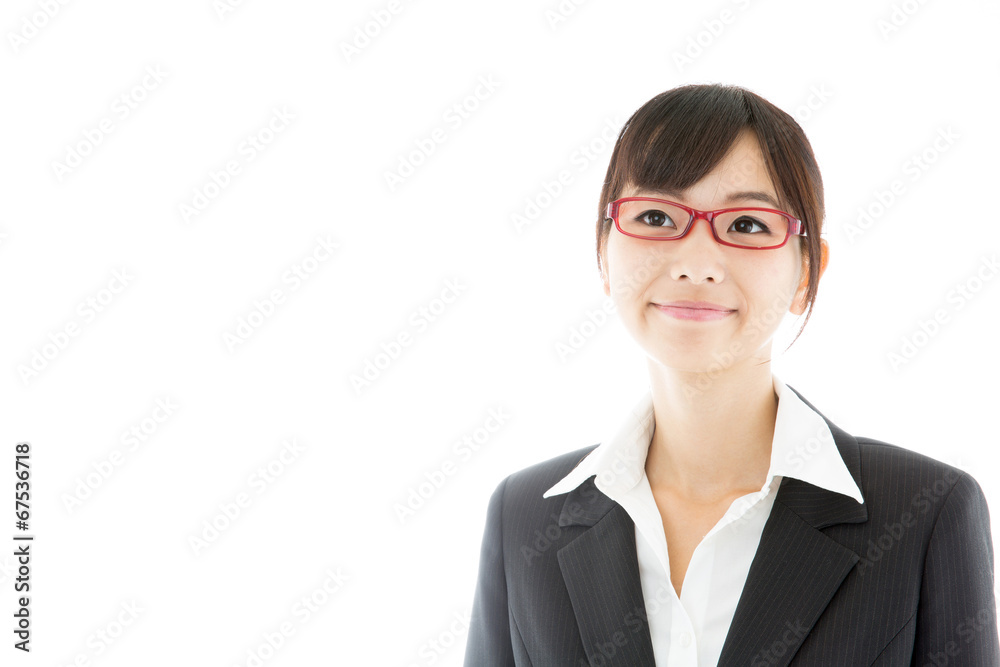 portrait of asian businesswoman on white background portrait of asian businesswoman on white background