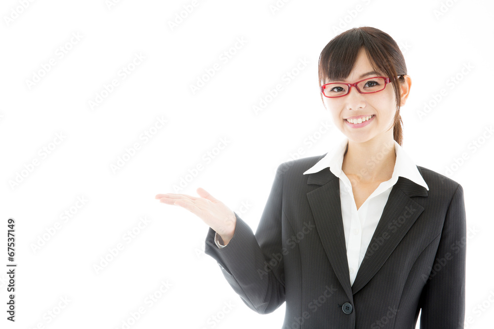 portrait of asian businesswoman on white background portrait of asian businesswoman on white background