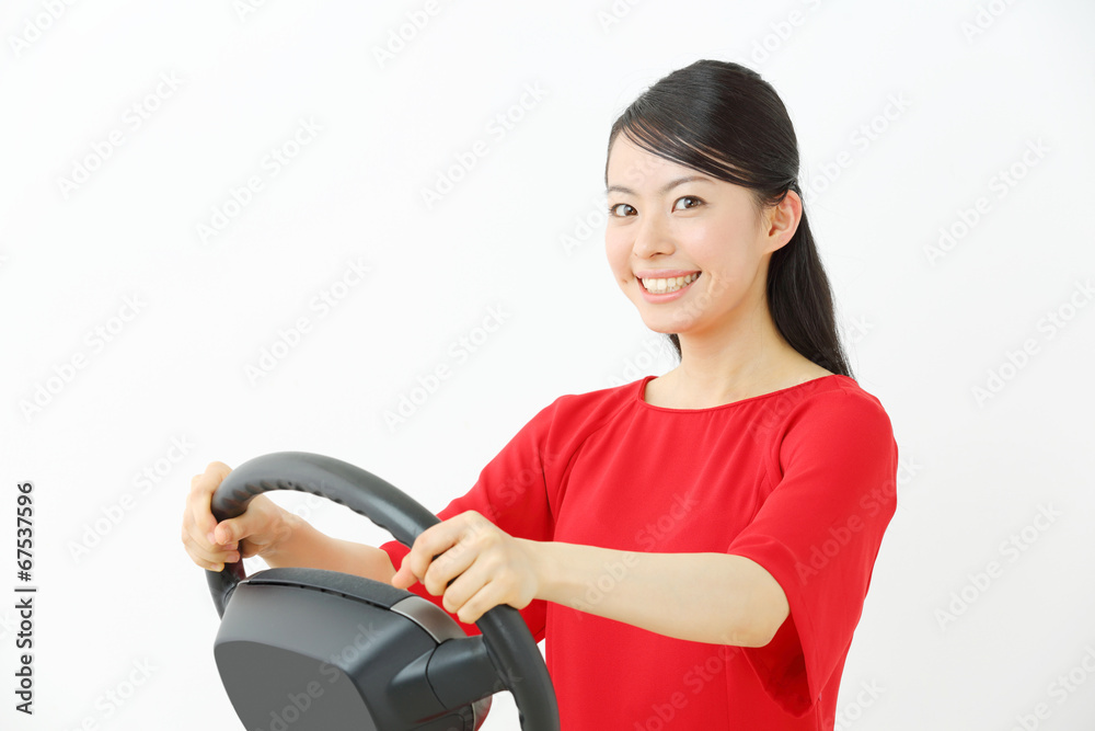運転・若い女性